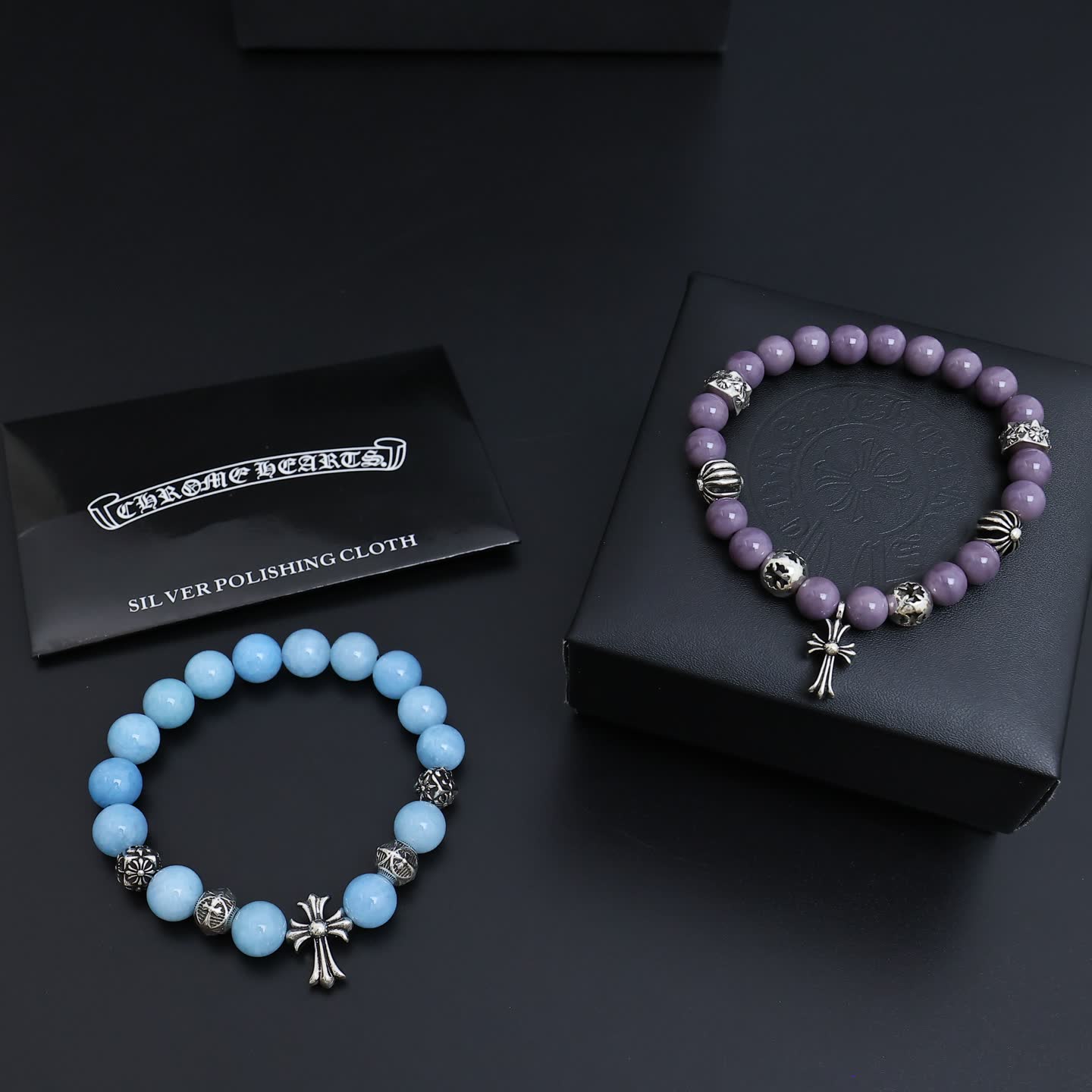 Chrome Hearts Silver Cross Bracelet